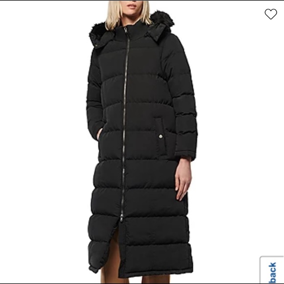 Black Winter Coat with Goose Down Marc New York - Picture 1 of 5